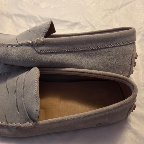 Lacoste Men’s Concurs 116 1 CAM Suede Grey Slip-on Loafers, size 11 - Picture 3 of 7